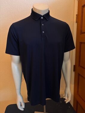 Nice mens medium Greyson navy blue golf polo